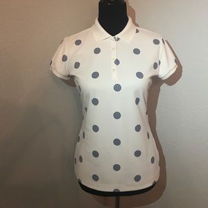 Nike Tour Performance Dri Fit Blue dot Polo Shirt